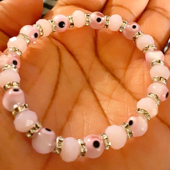 🧿Pink💕Evil💕Eye👁Bracelet🧿 - Picture 3 of 4